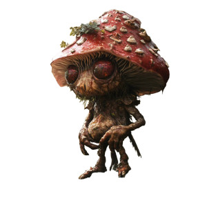 Fungus Creature Vinyl Car Decal Sticker – Waterproof & UV-Resistant 8"