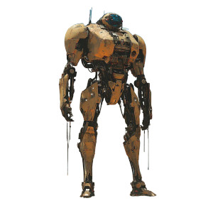 Desert Mech Vinyl Car Decal Sticker – Waterproof & UV-Resistant 8"