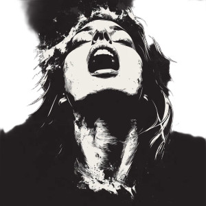 Screaming Femme Fatale Vinyl Car Decal Sticker – Waterproof & UV-Resistant 8"