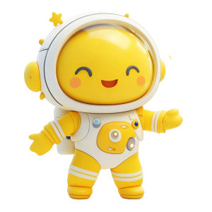 Happy Sun Character Vinyl Car Decal Sticker – Waterproof & UV-Resistant 8"