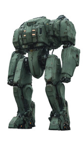 Military Green Mecha Vinyl Car Decal Sticker – Waterproof & UV-Resistant 8"