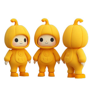 3D Pumpkin Doll Vinyl Car Decal Sticker – Waterproof & UV-Resistant 8"