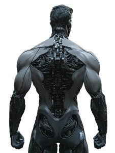 Cyborg Anatomical Study Vinyl Car Decal Sticker – Waterproof & UV-Resistant 8"