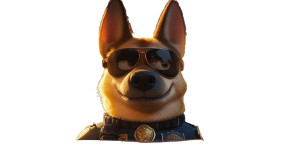 Police Cartoon Dog Vinyl Car Decal Sticker – Waterproof & UV-Resistant 8" Police Cartoon Dog Vinyl Car Decal Sticker – Waterproof & UV-Resistant 8"
