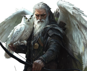 Winged Archer Vinyl Car Decal Sticker – Waterproof & UV-Resistant 8"