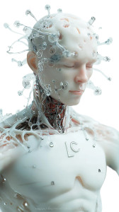 Mycelium Cyborg Hybrid Vinyl Car Decal Sticker – Waterproof & UV-Resistant 8"