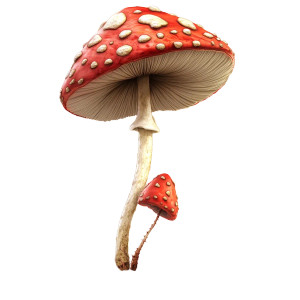 Fantasy Fly Agaric Vinyl Car Decal Sticker – Waterproof & UV-Resistant 8"
