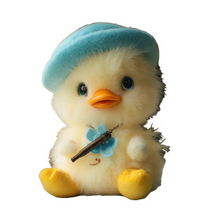 Fluffy Duck Plush Vinyl Car Decal Sticker – Waterproof & UV-Resistant 8" Fluffy Duck Plush Vinyl Car Decal Sticker – Waterproof & UV-Resistant 8"