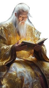 Divine Taoist Sage Vinyl Car Decal Sticker – Waterproof & UV-Resistant 8"