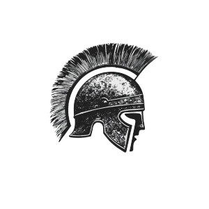 Roman Helmet Logo V2 Vinyl Car Decal Sticker – Waterproof & UV-Resistant 8"