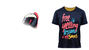 Free Yelling Lessons Vinyl Car Decal Sticker – Waterproof & UV-Resistant 8"