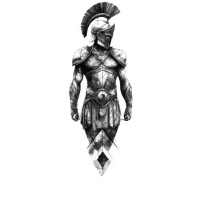 Geometric Gladiator Tattoo Vinyl Car Decal Sticker – Waterproof & UV-Resistant 8" Geometric Gladiator Tattoo Vinyl Car Decal Sticker – Waterproof & UV-Resistant 8"