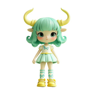 Cute Horned Figure Vinyl Car Decal Sticker – Waterproof & UV-Resistant 8" Cute Horned Figure Vinyl Car Decal Sticker – Waterproof & UV-Resistant 8"