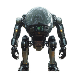 Giant Forest Robot Vinyl Car Decal Sticker – Waterproof & UV-Resistant 8"