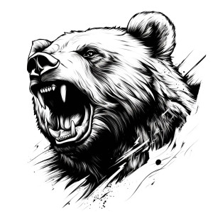 Roaring Bear Tattoo V2 Vinyl Car Decal Sticker – Waterproof & UV-Resistant 8" Roaring Bear Tattoo V2 Vinyl Car Decal Sticker – Waterproof & UV-Resistant 8"