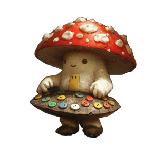 Fantasy Mushroom Person Vinyl Car Decal Sticker – Waterproof & UV-Resistant 8"