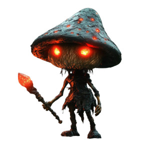 Dark Mario Mushroom Vinyl Car Decal Sticker – Waterproof & UV-Resistant 8"