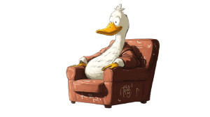 Duck Transformation Scene Vinyl Car Decal Sticker – Waterproof & UV-Resistant 8"