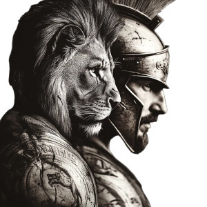 Lion And Spartan Tattoo Vinyl Car Decal Sticker – Waterproof & UV-Resistant 8" Lion And Spartan Tattoo Vinyl Car Decal Sticker – Waterproof & UV-Resistant 8"