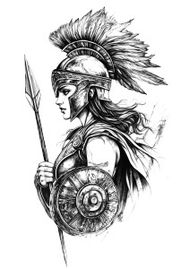 Greek Goddess Tattoo Vinyl Car Decal Sticker – Waterproof & UV-Resistant 8" Greek Goddess Tattoo Vinyl Car Decal Sticker – Waterproof & UV-Resistant 8"