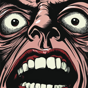 Boogeyman Eyes Mouth Vinyl Car Decal Sticker – Waterproof & UV-Resistant 8"