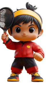 Celebratory Table Tennis Vinyl Car Decal Sticker – Waterproof & UV-Resistant 8"