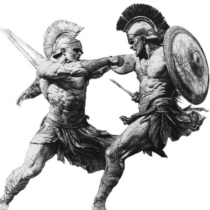 Greek God Warriors Vinyl Car Decal Sticker – Waterproof & UV-Resistant 8" Greek God Warriors Vinyl Car Decal Sticker – Waterproof & UV-Resistant 8"