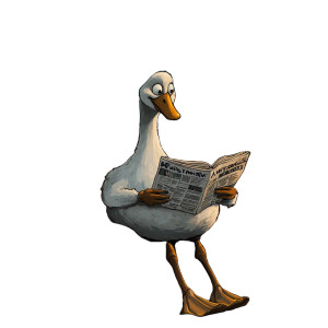 Reading Goose V2 Vinyl Car Decal Sticker – Waterproof & UV-Resistant 8"