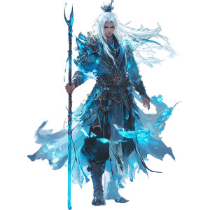 Ice Warrior Spear Vinyl Car Decal Sticker – Waterproof & UV-Resistant 8"