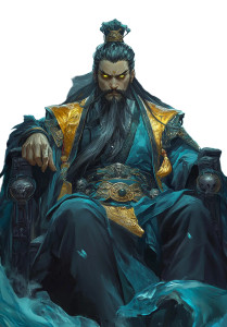 Dark Deity Throne Vinyl Car Decal Sticker – Waterproof & UV-Resistant 8"