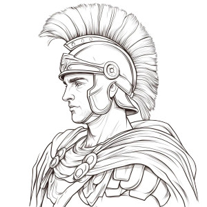 Roman Soldier V7 Vinyl Car Decal Sticker – Waterproof & UV-Resistant 8"