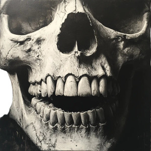 Skull Teeth Vinyl Car Decal Sticker – Waterproof & UV-Resistant 8" Skull Teeth Vinyl Car Decal Sticker – Waterproof & UV-Resistant 8"
