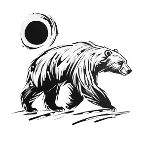 Haida Polar Bear Vinyl Car Decal Sticker – Waterproof & UV-Resistant 8"