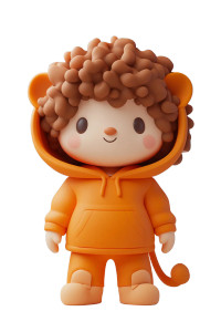 Lion Hoodie Boy Vinyl Car Decal Sticker – Waterproof & UV-Resistant 8"