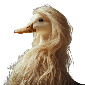 Beautiful Duck Wig Vinyl Car Decal Sticker – Waterproof & UV-Resistant 8" Beautiful Duck Wig Vinyl Car Decal Sticker – Waterproof & UV-Resistant 8"