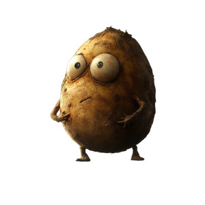 Potato Vinyl Car Decal Sticker – Waterproof & UV-Resistant 8"