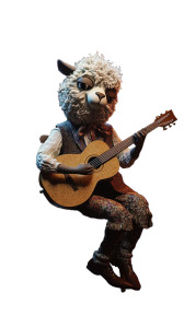 Jazz Alpaca Guitarist Vinyl Car Decal Sticker – Waterproof & UV-Resistant 8" Jazz Alpaca Guitarist Vinyl Car Decal Sticker – Waterproof & UV-Resistant 8"