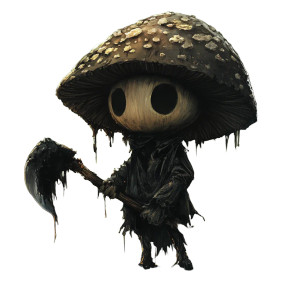 Mushroom Paladin Leshy Vinyl Car Decal Sticker – Waterproof & UV-Resistant 8"