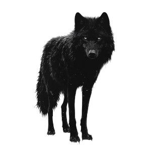 Mystical Wolf Vinyl Car Decal Sticker – Waterproof & UV-Resistant 8"