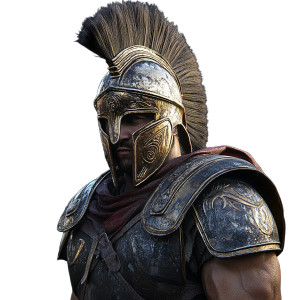 Gladiator Helmet V5 Vinyl Car Decal Sticker – Waterproof & UV-Resistant 8"