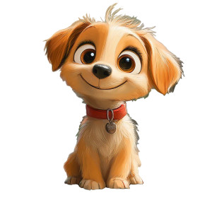 Puppy Pixar Vinyl Car Decal Sticker – Waterproof & UV-Resistant 8" Puppy Pixar Vinyl Car Decal Sticker – Waterproof & UV-Resistant 8"