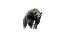 Angry Cursed Werebear Vinyl Car Decal Sticker – Waterproof & UV-Resistant 8"