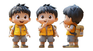 Rural Boy Toy Vinyl Car Decal Sticker – Waterproof & UV-Resistant 8"