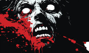 Shadowy Zombie Face Vinyl Car Decal Sticker – Waterproof & UV-Resistant 8"