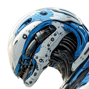 Biomechanical Alien Vinyl Car Decal Sticker – Waterproof & UV-Resistant 8"