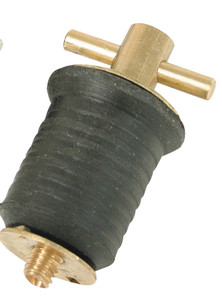 Marine Grade Brass Boat Drain Plug | Heavy-Duty Bailer | WhiteCap Industries
