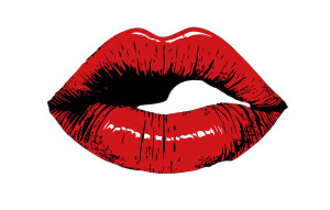Red Lipstick Kiss V2 Vinyl Car Decal Sticker – Waterproof & UV-Resistant 8"
