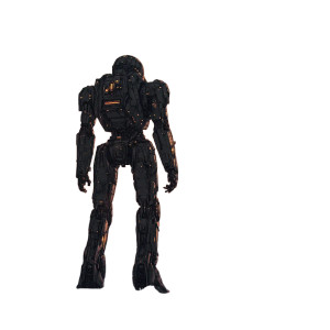 Lone Android Warrior Vinyl Car Decal Sticker – Waterproof & UV-Resistant 8"