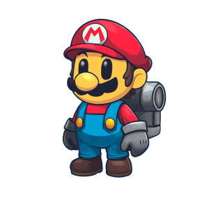 Super Mario Cartoon Vinyl Car Decal Sticker – Waterproof & UV-Resistant 8"
