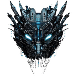 Circuit Dragon Face Vinyl Car Decal Sticker – Waterproof & UV-Resistant 8"